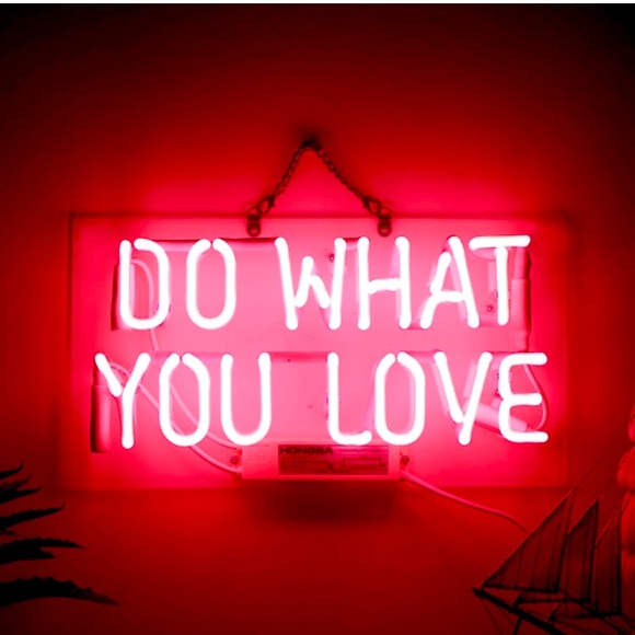 REAL NEON Do What You Love Red Light Wall/Room/Party/Graduation/Holiday Decor - Picture 5 of 7